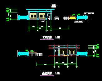 某门卫传达室建筑设计方案图免费下载 建筑详图,图库 土木工程网