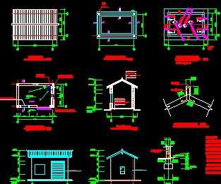 某小型普通垃圾房建筑施工图