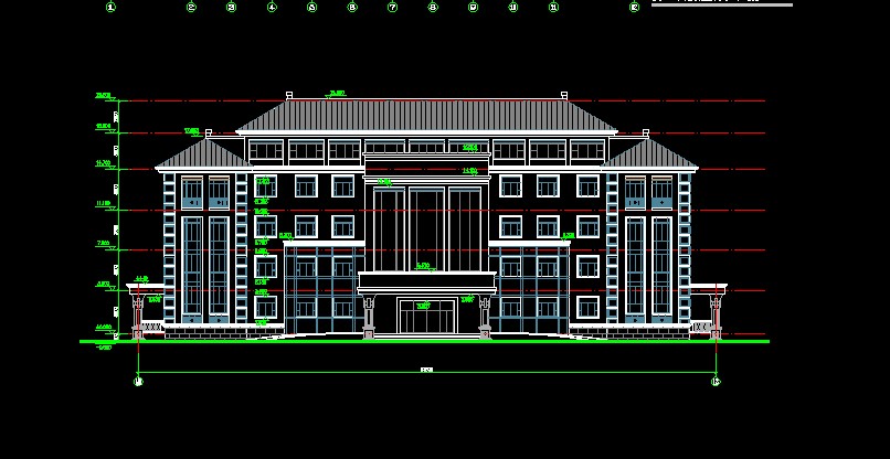 某豪华办公楼建筑设计图