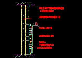 轻钢龙骨石材干挂隔墙节点详图