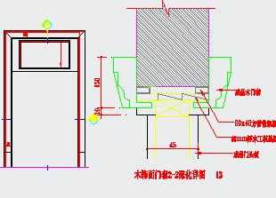 木饰面门套深化详图