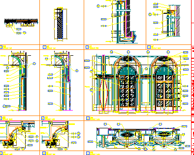 宴会厅欧式拱门设计详图