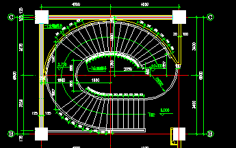 某椭圆楼梯设计详图
