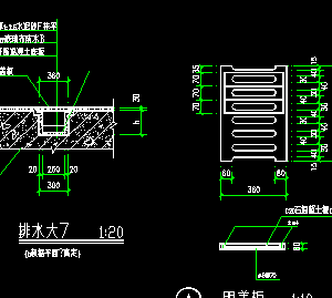 排水沟大样图