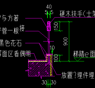 楼梯扶手大样图免费下载 - 建筑详图,图库 - 土木工程