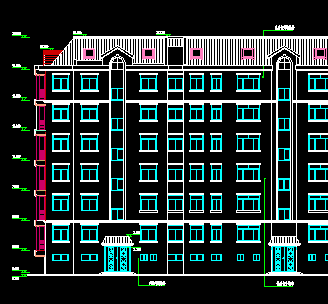 六层某小区住宅楼建筑详图