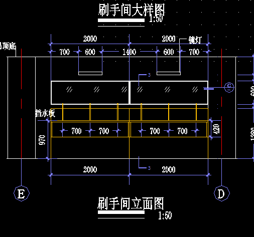 洗手池安装详图