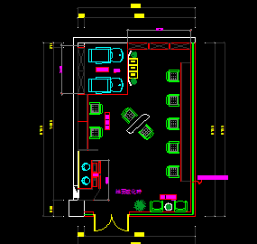 理发店装修设计图纸