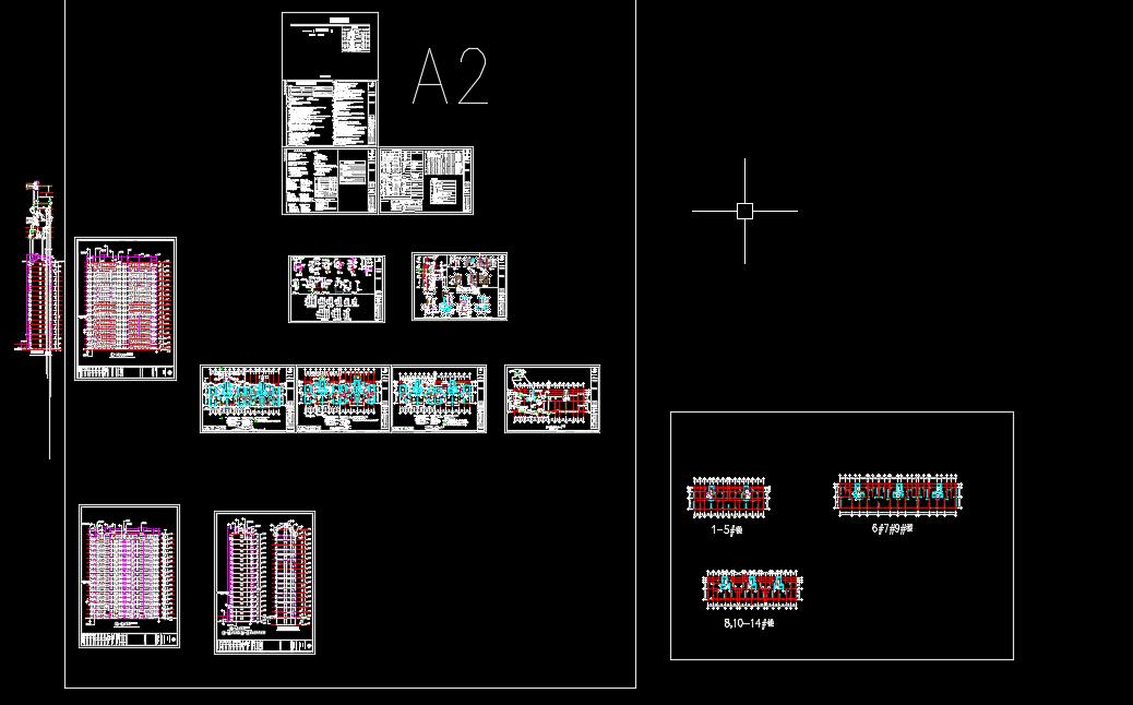 新中式高层住宅建筑设计图纸（18层）