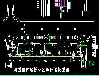 住宅区管线综合设计图免费下载 - 市政小区给排水图