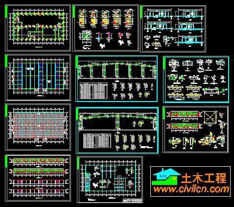 全套钢结构厂房图纸