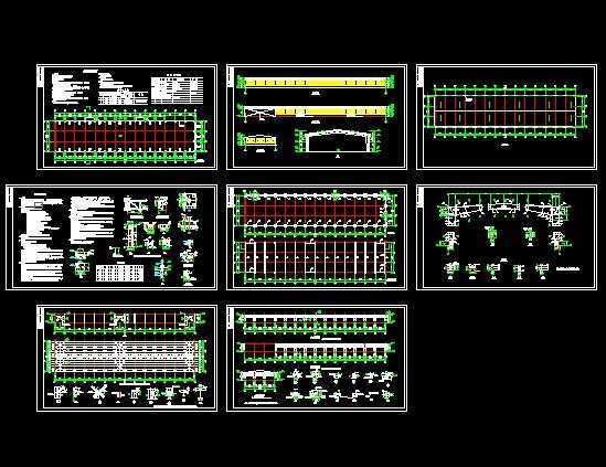单层厂房钢结构全套图纸