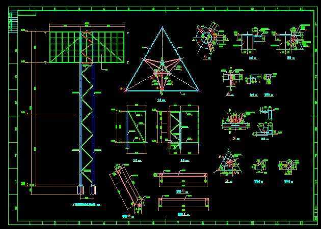 广告牌全套施工图