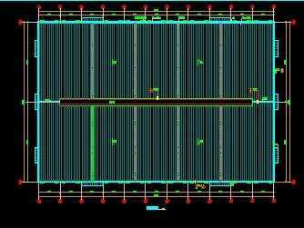 单层全钢结构多跨带吊车厂房施工图