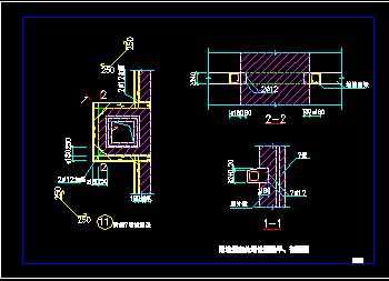 附墙烟囱处增设圈梁平,剖面图节点构造详图