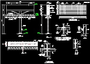 某广告牌结构设计图纸