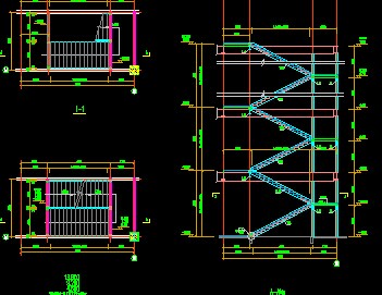 钢结构多种楼梯设计图纸
