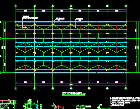 单层多跨钢结构厂房施工图