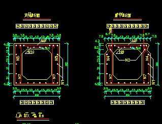 某20m空心板中板普通钢筋构造节点详图