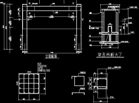 8米跨7米高大门施工图