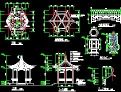 六角亭子结构施工图纸