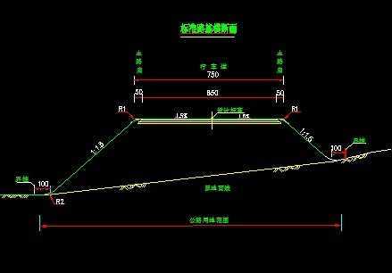 路堤示意图