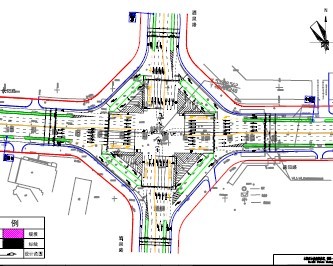 交通控制系统工程施工图设计-路口渠化施工图设计