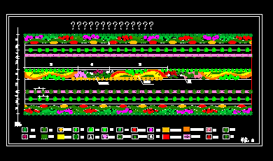 道路花带绿化设计图纸