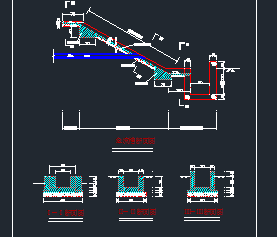 分离立交急流槽构造图