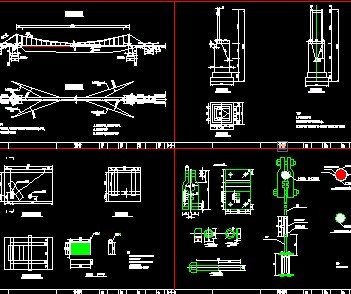70米吊桥设计图纸