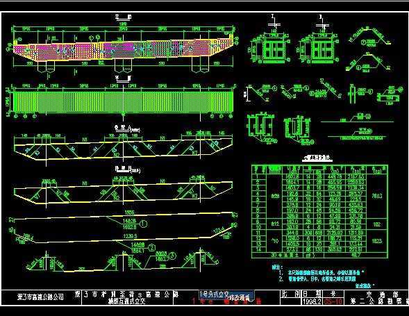 市政跨线复杂桥梁图纸