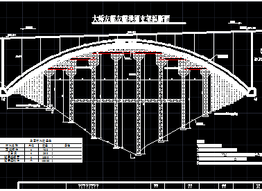 150米钢筋混凝土箱形拱桥施工图纸