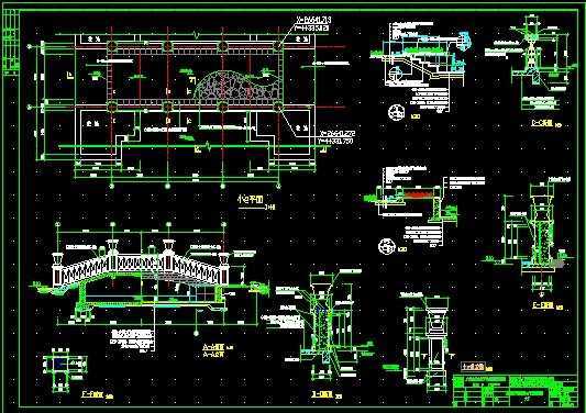 景观桥设计图纸