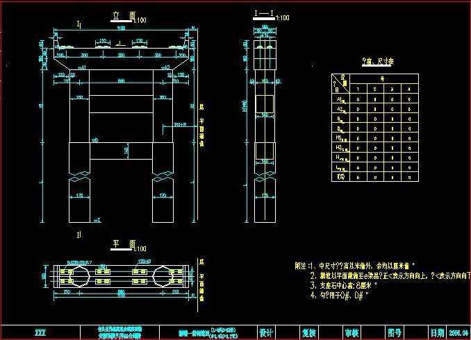 桥墩一般构造图免费下载 - 桥梁图纸 - 土木工程网