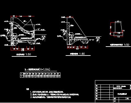 滚水坝设计图纸