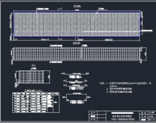 连续梁临时基础承台钢筋布置图
