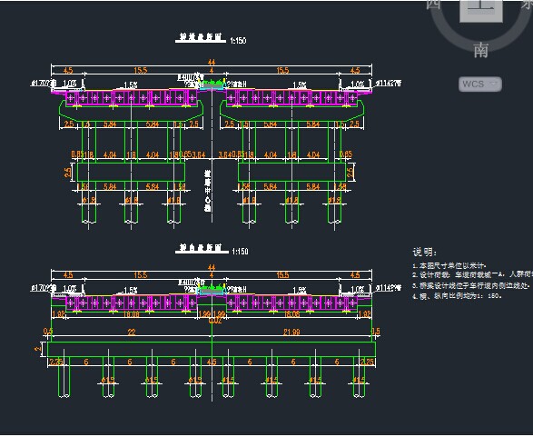 30 40 30连续钢箱梁桥型图