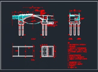 16米钢筋混凝土拱桥施工图纸