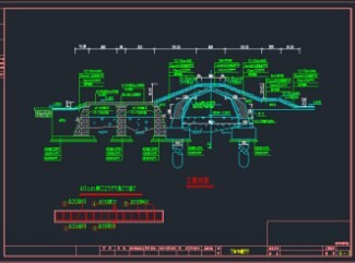 l=6m景观拱桥施工图纸