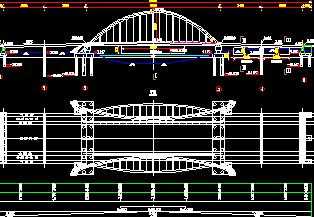 提篮拱桥型布置图