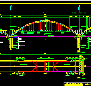 钢管拱桥施工图纸
