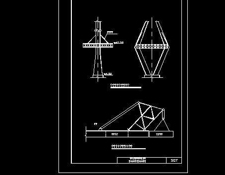 桥梁拼梁三角吊机示意图