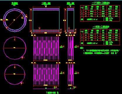圆管涵斜管节钢筋构造图