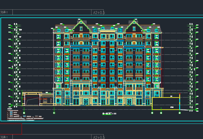 十八層鋼筋混凝土剪力墻結構商業住宅樓及配套商業全套施工圖紙（含建筑結構、水電暖）