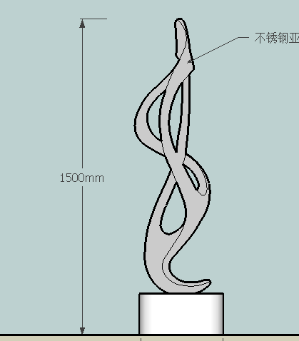 抽象雕塑tchup模型