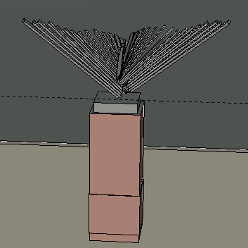 抽象雕塑sketchup模型