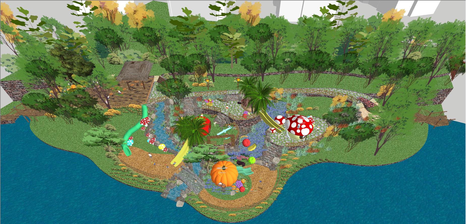 儿童游乐园SketchUp模型