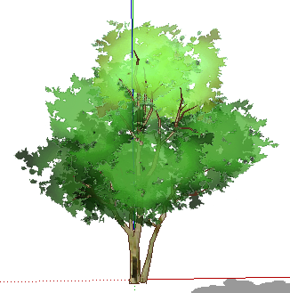 手绘植物sketchup模型免费下载 - 植物素材 - 土木