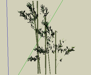 竹类植物sketchup模型免费下载 - 植物素材 - 土木