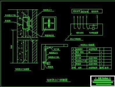 电动防火门标准图